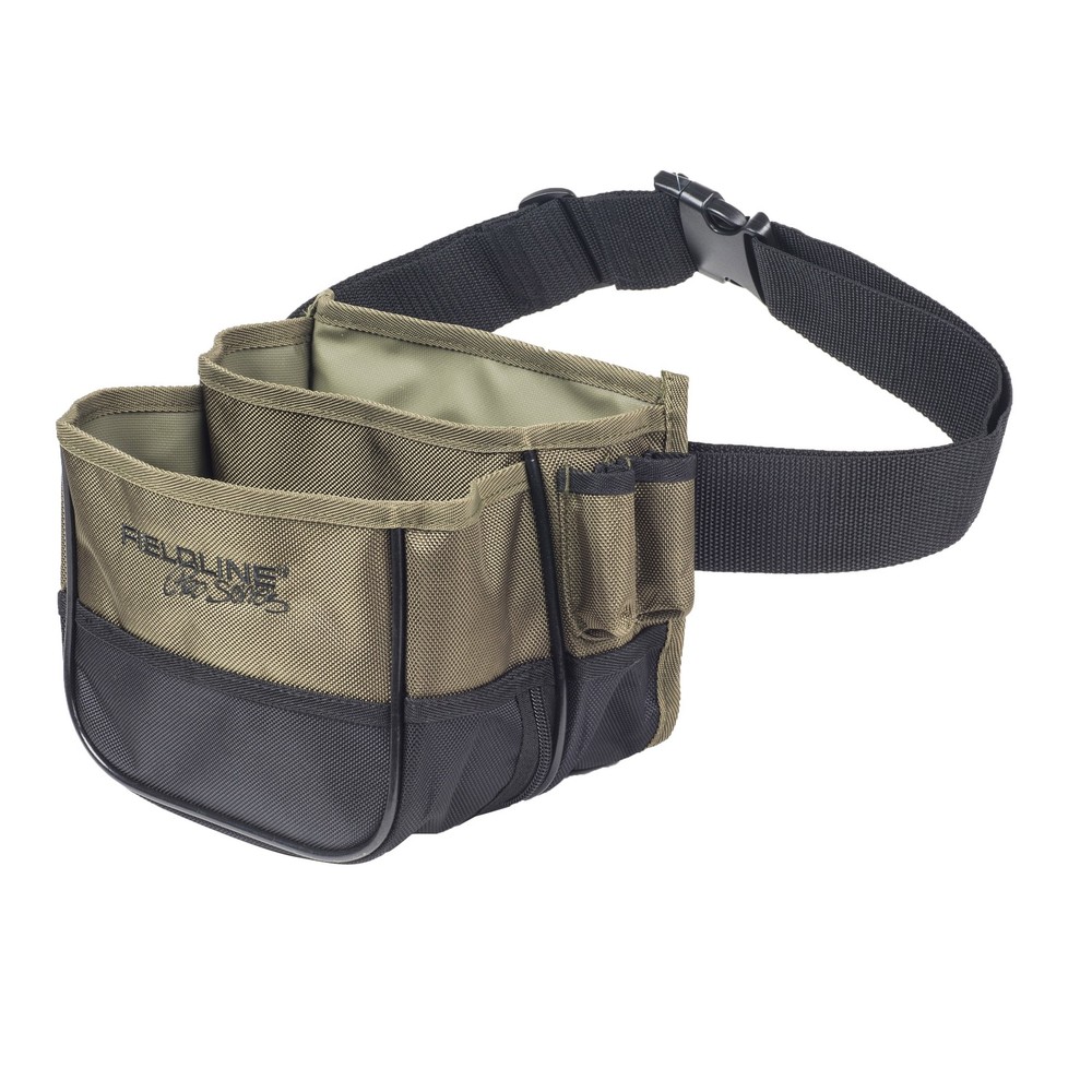 (2 Pack) Fieldline Pro Green Small Trap Shooting 1 Shell Ammo Pouch Holder Poly,