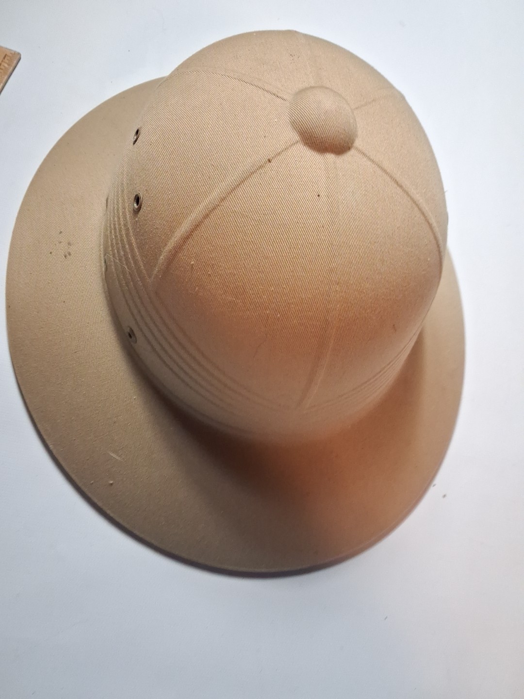 Vintage 1960's Vietnam War Era Pith Helmet Sun DSA-100-4036 - With Liner & Strap