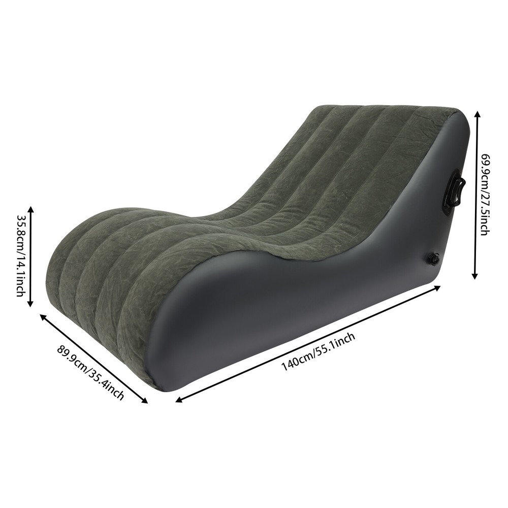 S-shaped Folding Sofa Bed Waterproof Sofa Bed Inflatable Sofa Bed with Air Pump