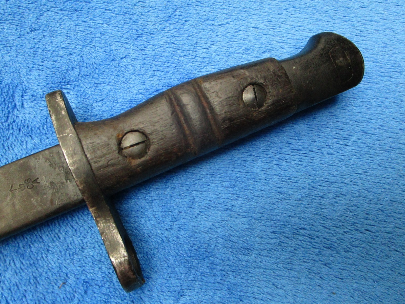 VINTAGE ORIGINAL US MADE BRITISH M1913 BAYONET AND SCABBARD MAKER REMINGTON 1917