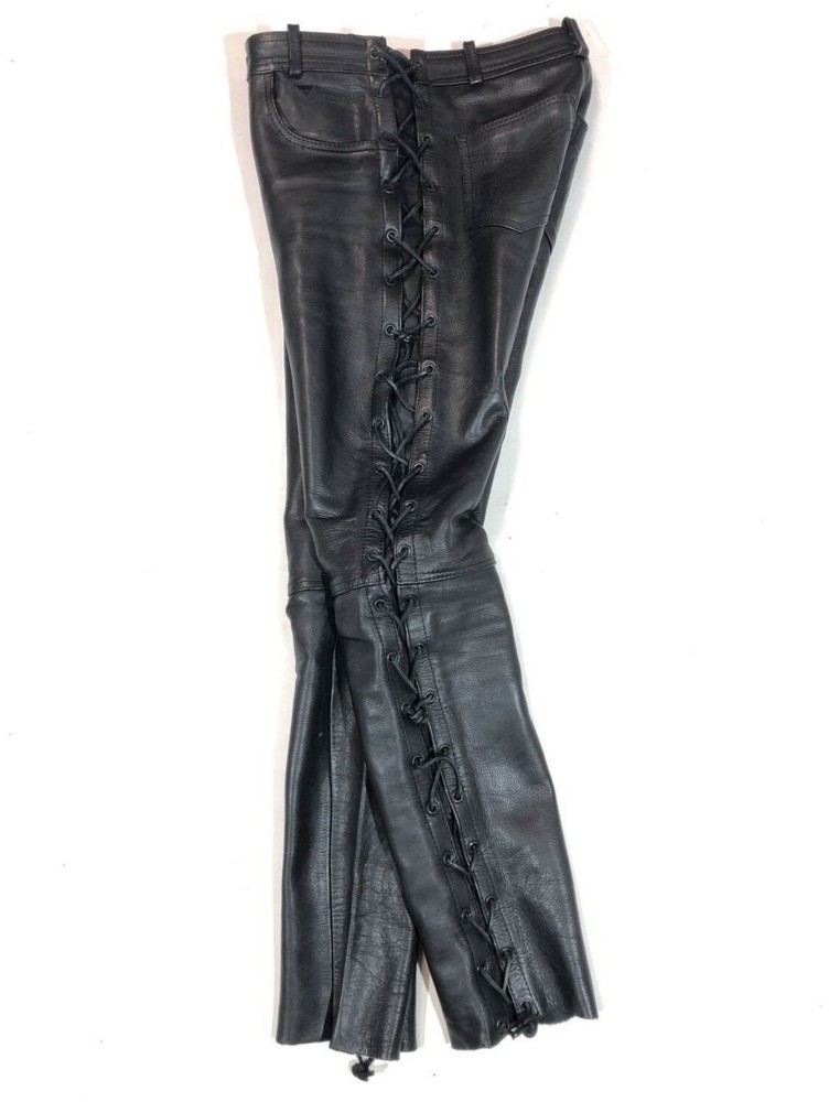 Modeka Leather Moto Racing Pants Vintage