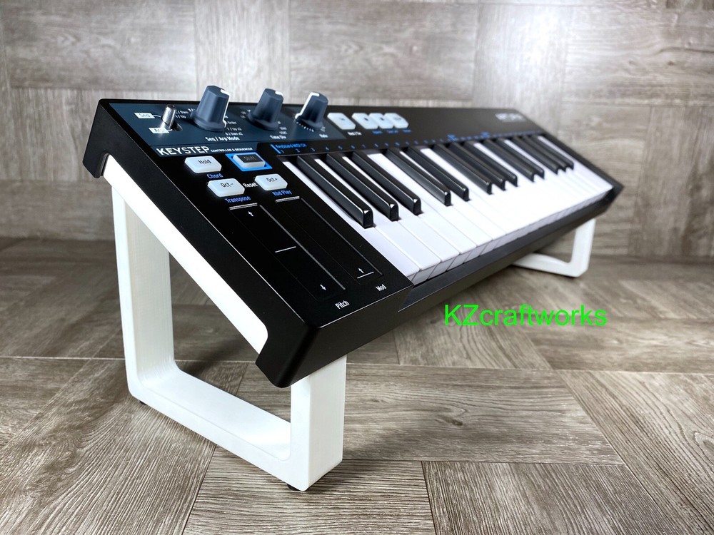 Stand for Arturia KEYSTEP 32 Controller - WHITE - Angled & Raised - US Seller