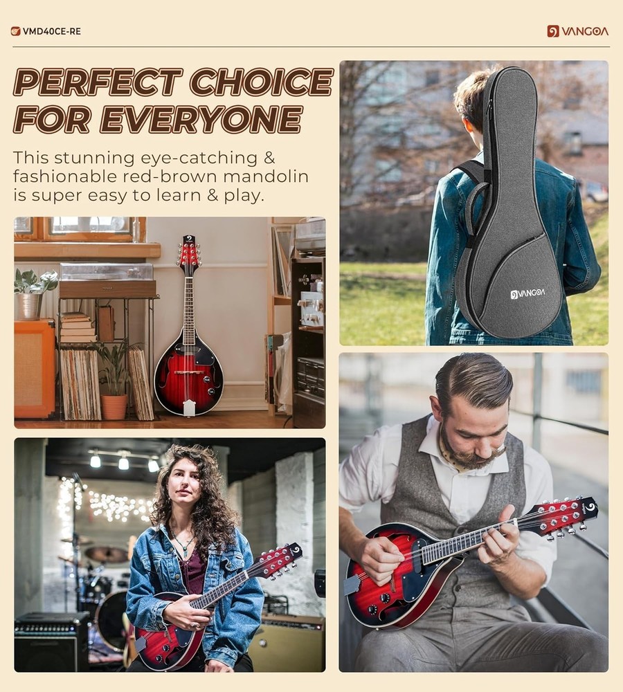 Redburst Mahogany Mandolin Instrument=