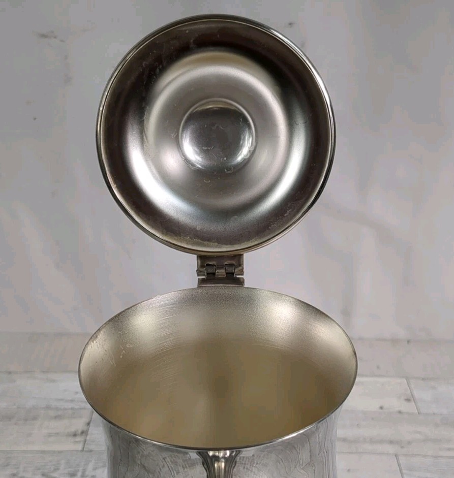 Oneida Footed Silverplated Tea/Coffee Pot 11" Tall - CLEAN!