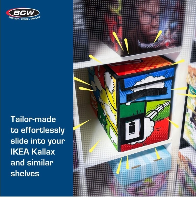 BCW Stackable/ Collapsible Comic Book Foldaway for Silver and Modern Age - Pow