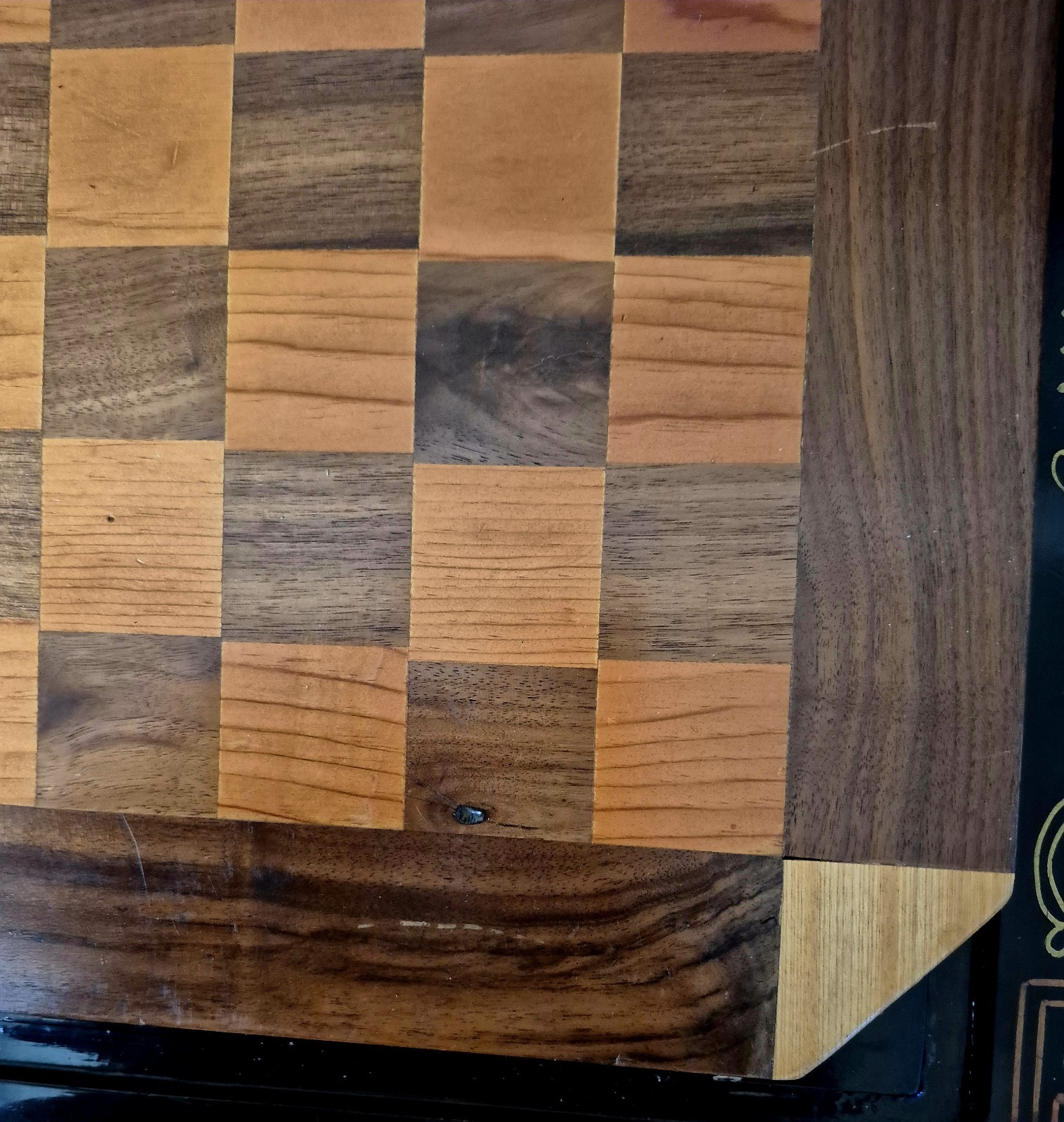 Ornate Carved Box Wood Ebony Chess Set 4" King 18" Board 1.75" Squares Box Case!