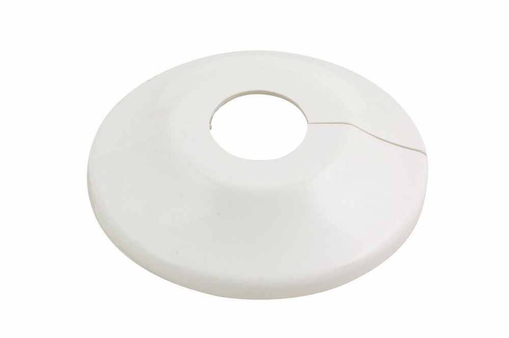 Replacement Split Fire Sprinkler Plastic Escutcheon White- 1/2" IPS