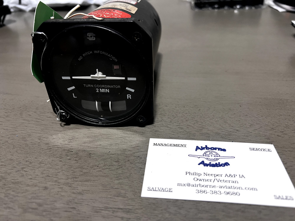 S-TEC Turn Coordinator P/N 6405-28L (28Volt)