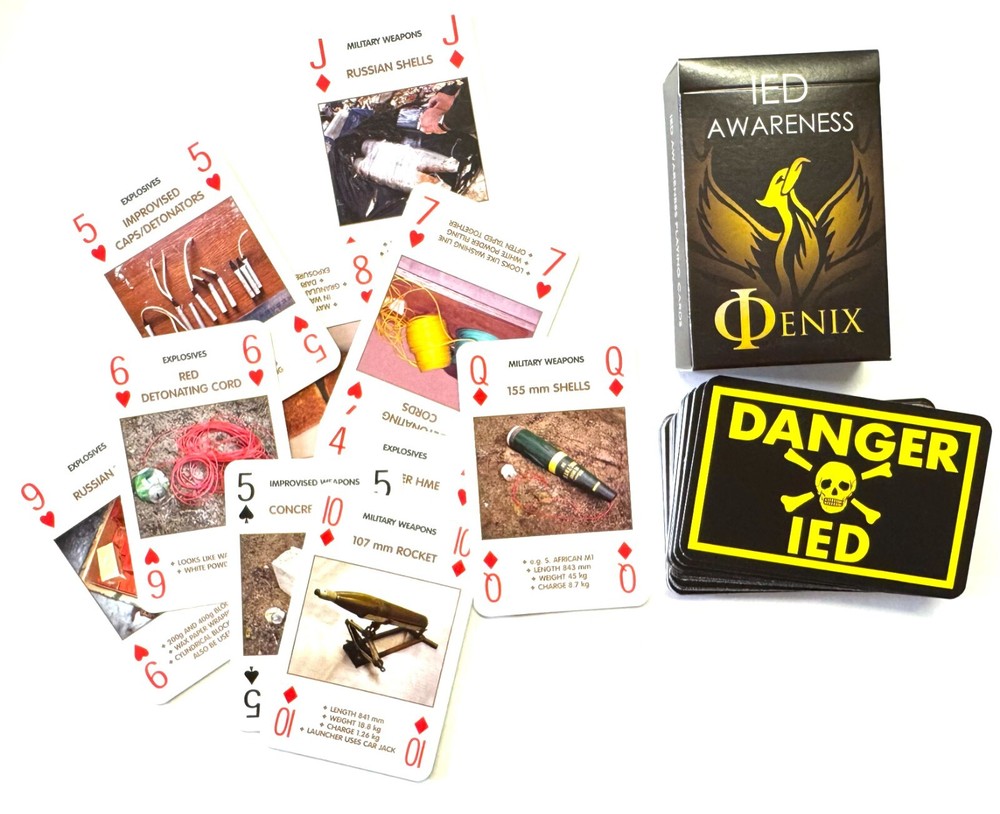 Danger IED Playing Cards