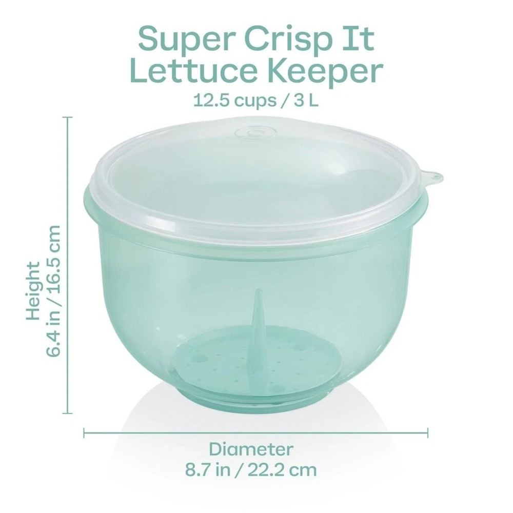 Tupperware Lettuce Keeper Crisper Super Crisp-It Lettuce Keeper