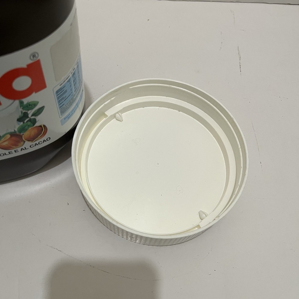 Giant Nutella Limited Edition EMPTY Jar Storage Container Collectable 11" Handle