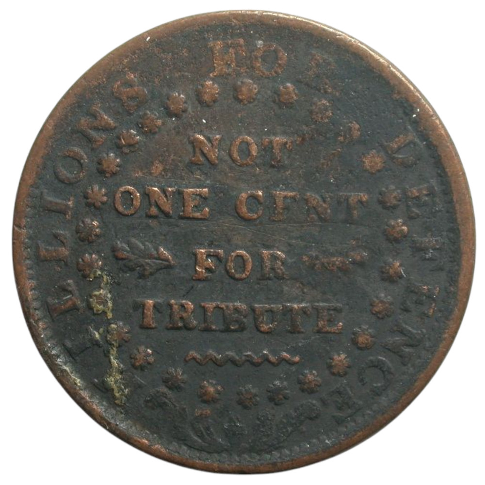 Millions for Defense 1837 Hard Times Token