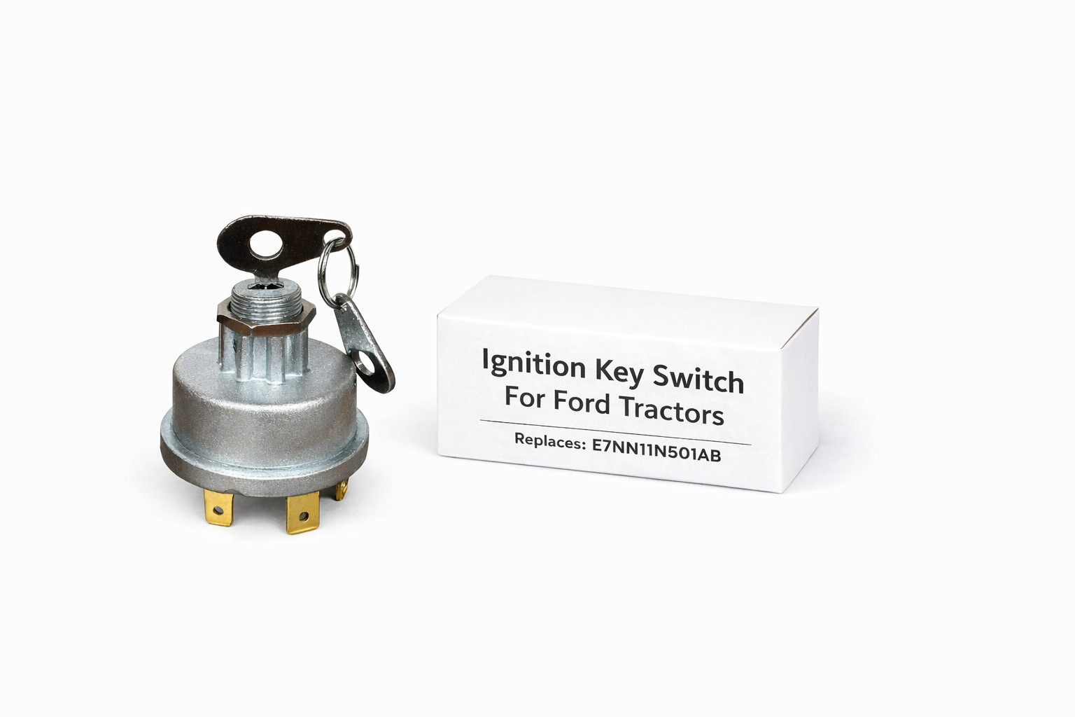 Ford Tractor Ignition Key Switch E7NN11N501AB Fits 2000 3000 4000 5000 6000 7000