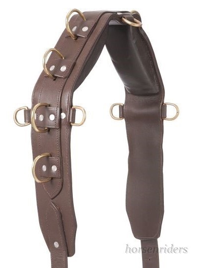 Professional Heavy Leather Horse Training Surcingle