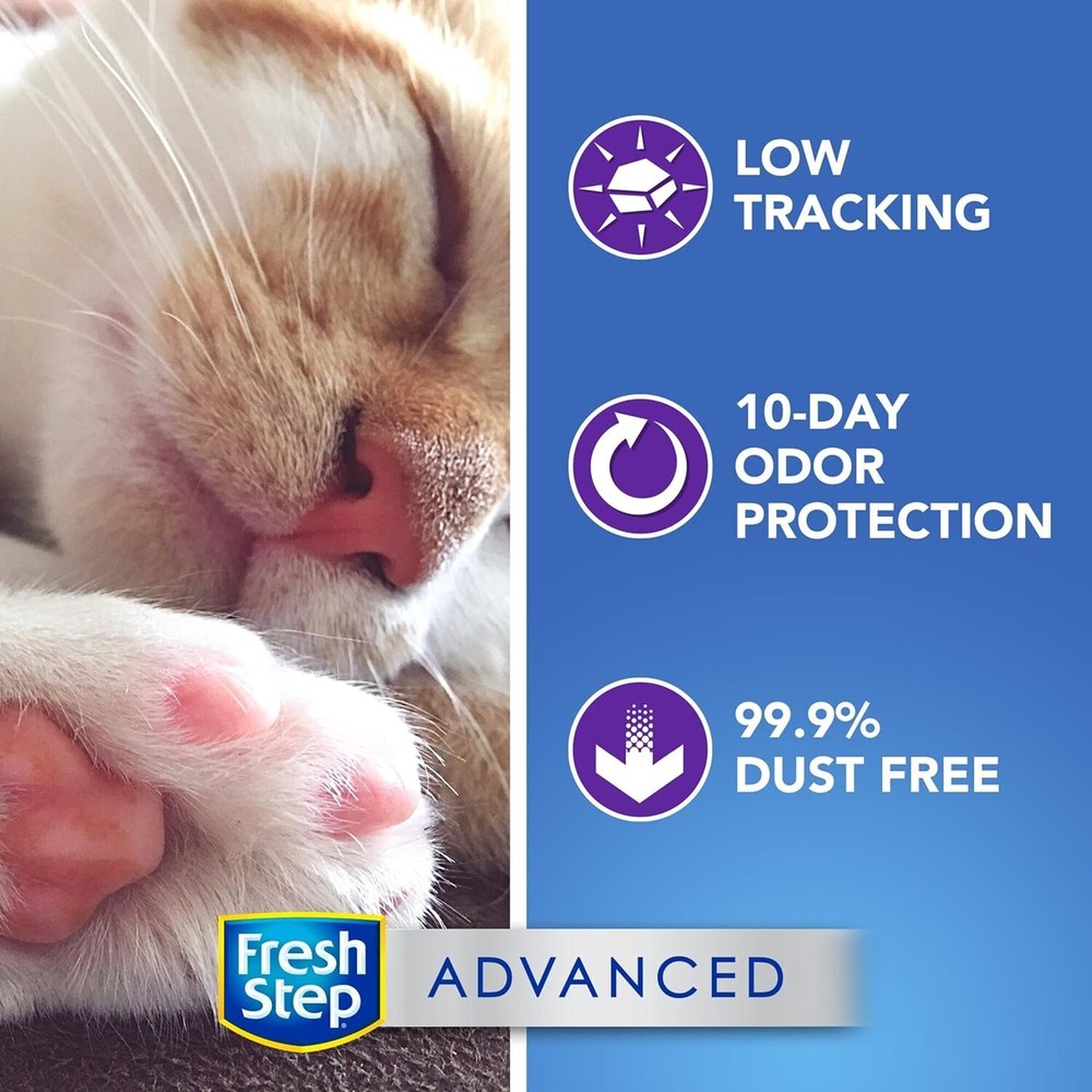 Clumping Cat Litter, Advanced, Clean Paws Multi-Cat, Extra Large, 37 Pounds t...
