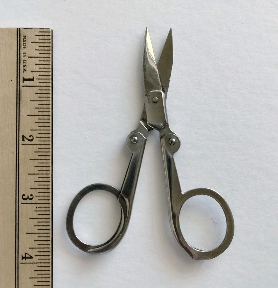 Vintage Artamount Foldable Scissors Made In Germany Needlework Scissors