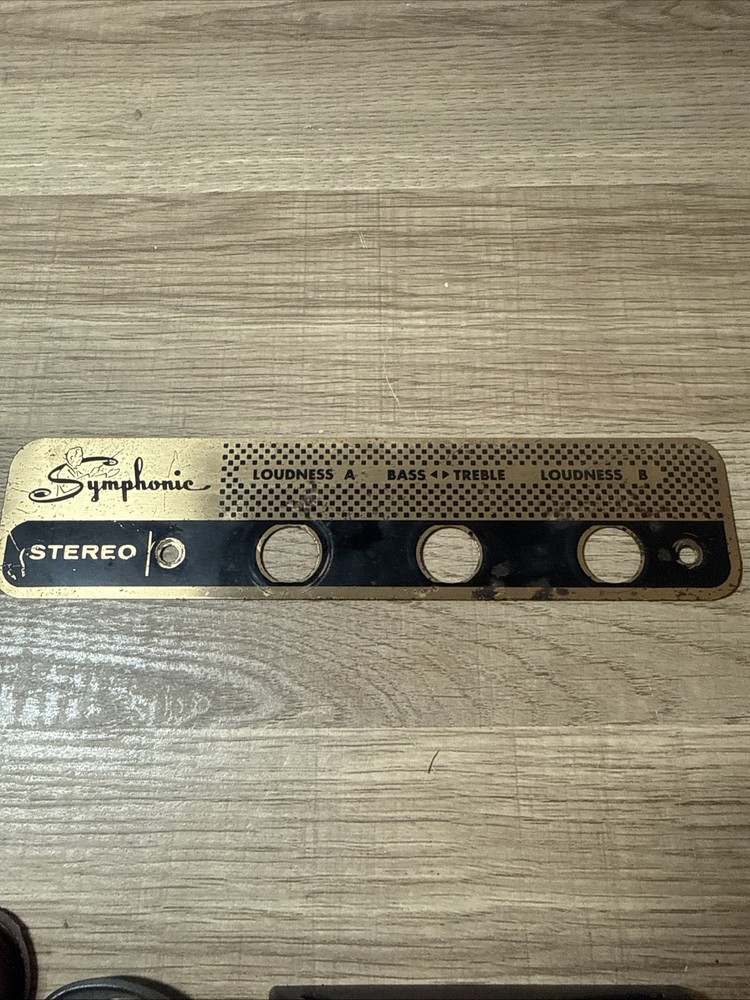 Metal Stereophonic Face Plate With Stereo Knobs J3