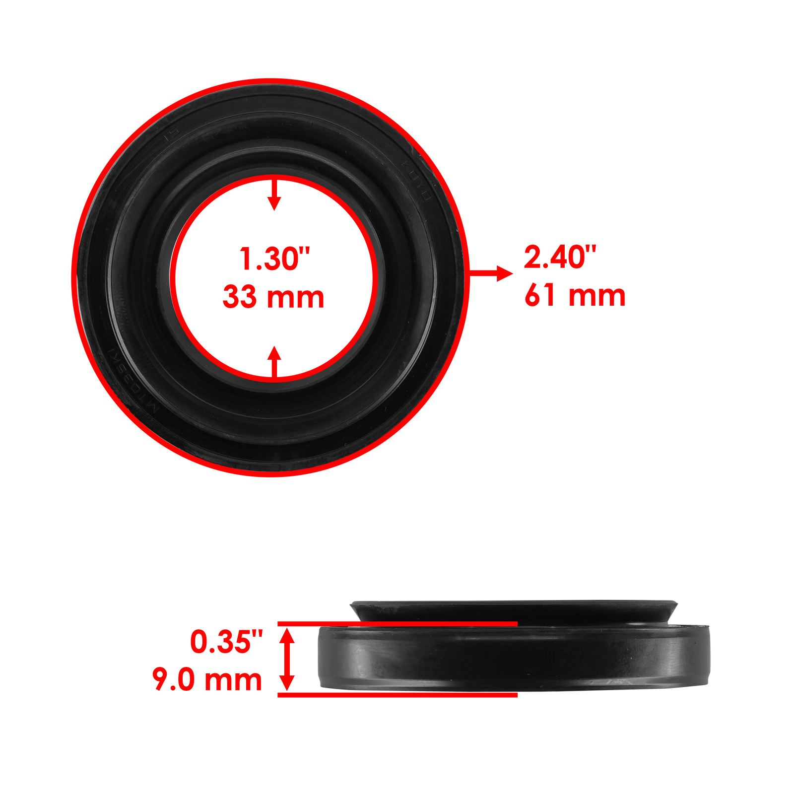 Caltric 3B4-46126-10-00 93102-35009-00 Differential Coupling w/Seal For Yamaha