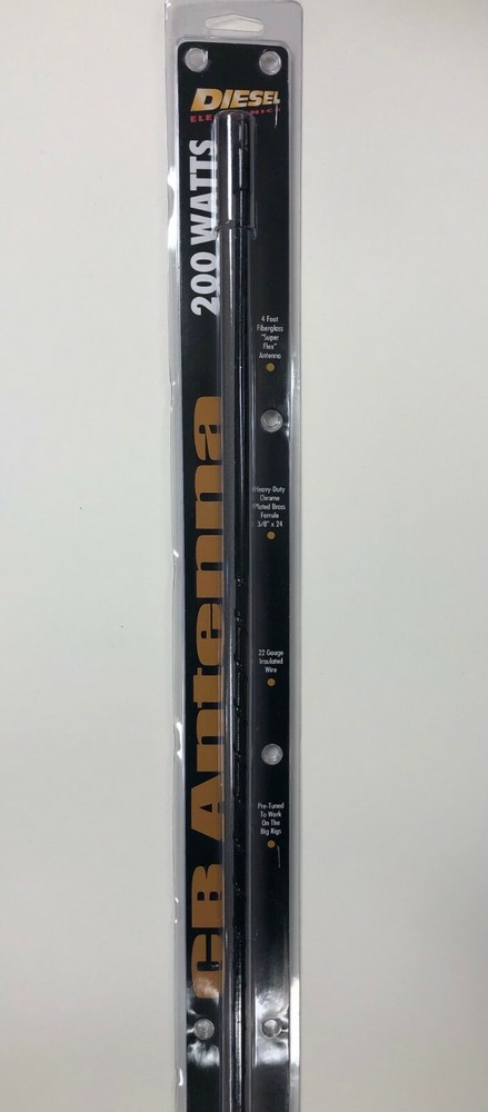4' Black Fiberglass Antenna