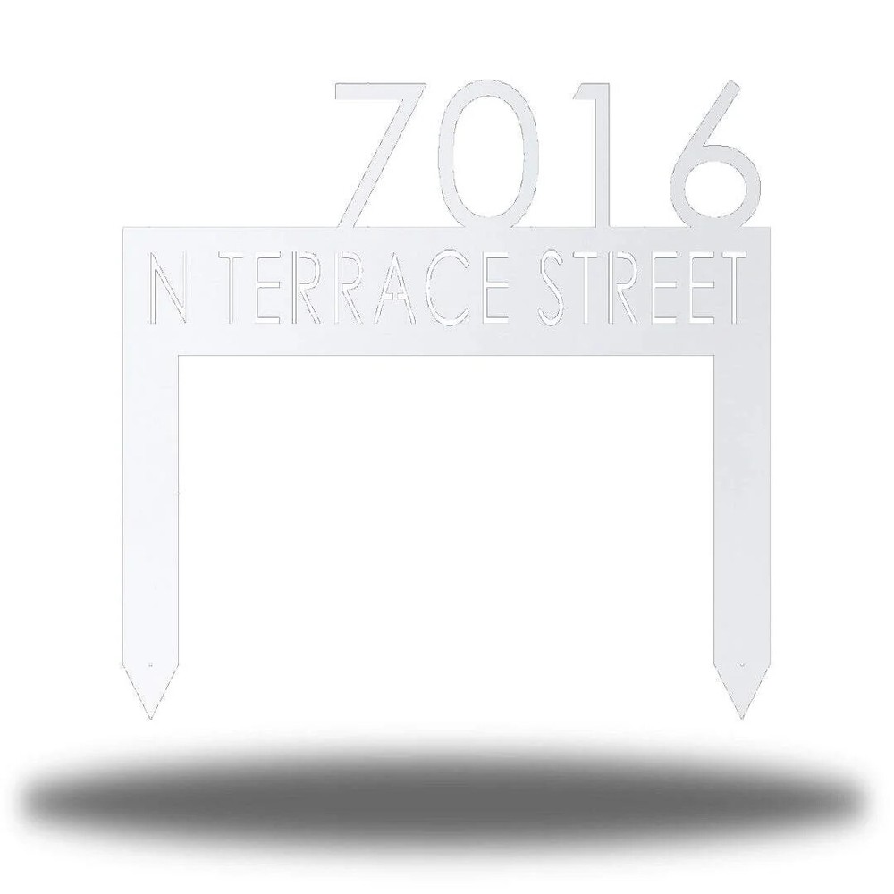 Custom Metal Address Yard Sign