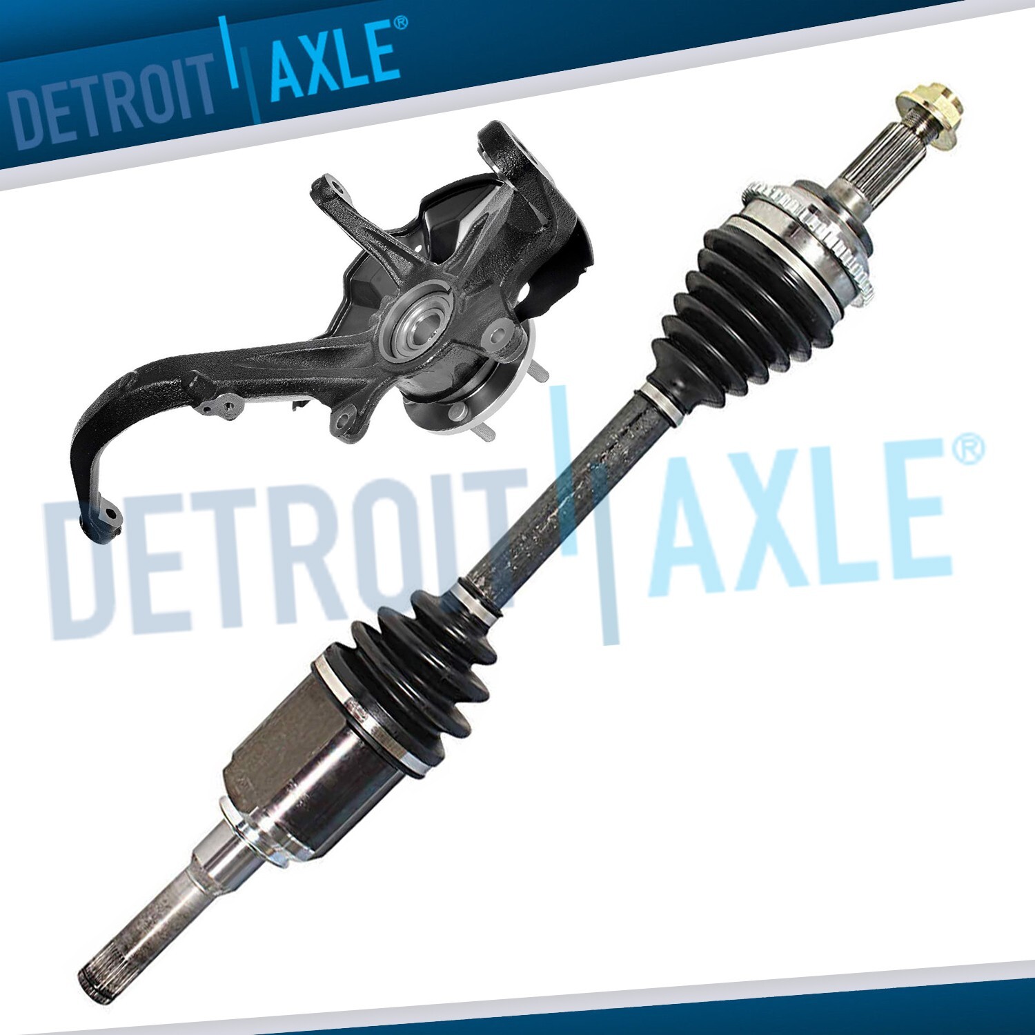 Front Right Steering Knuckle Wheel Bearing Hub Axle Shaft for Fusion Milan MKZ