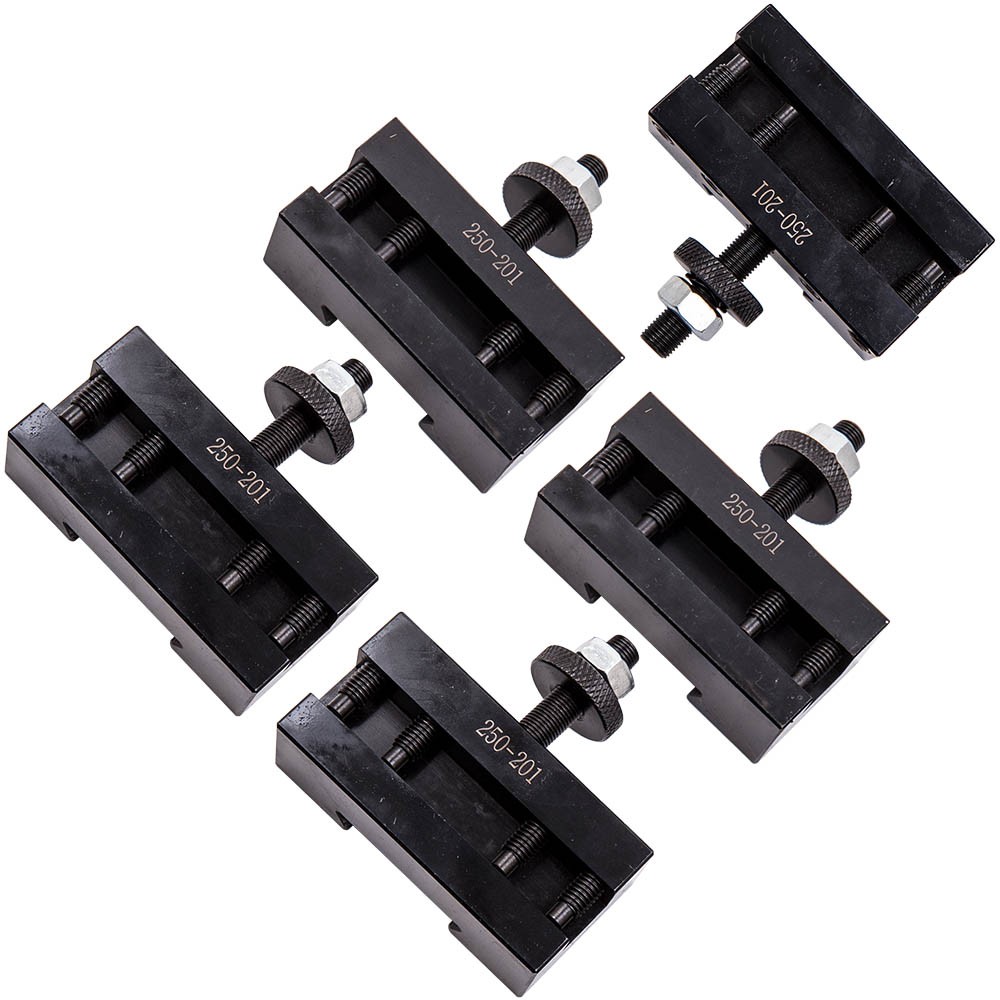 5pcs Quick Change Turning & Facing Lathe Tool Post Holder for BXA Tool Posts