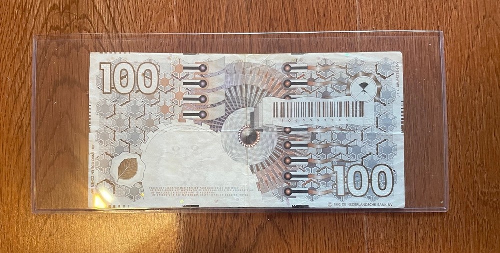 NETHERLAND 100 Gulden, 1992 Banknote VF