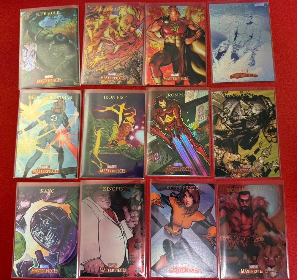 2007 MARVEL MASTERPIECES FOIL PARALLEL SET (1-90) NM CONDITION.