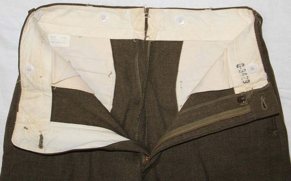 ORIGINAL POST WWII WOOL FIELD TROUSERS