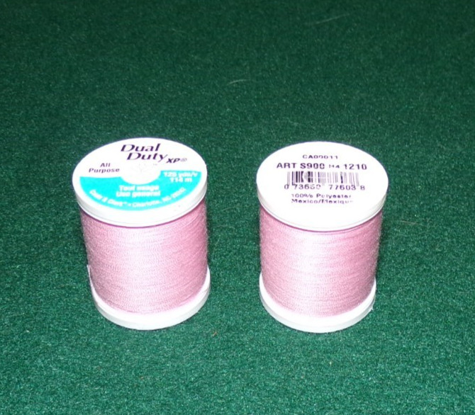 Dual Duty All Purpose Polyester Thread, 125 yards, Pink (1210)