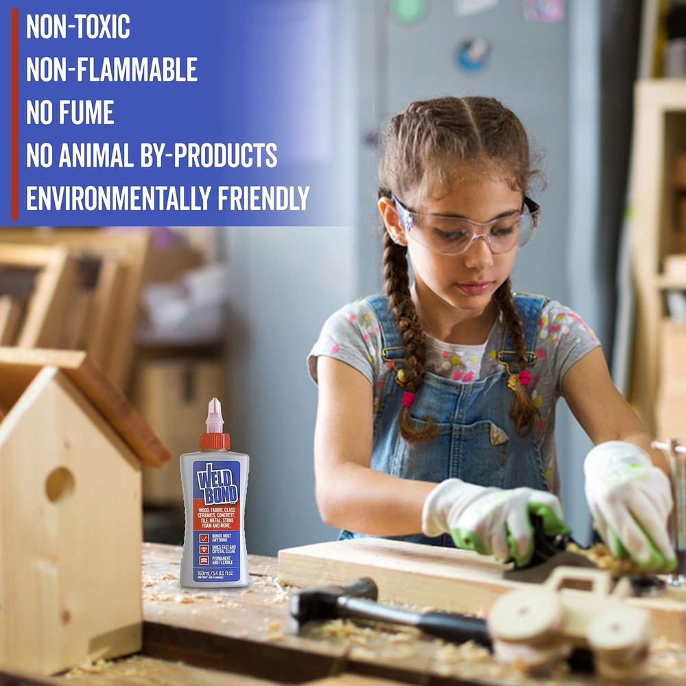 Weldbond Multi-Surface Strong Glue – Fast Drying Glue for Wood, Tile, Cera