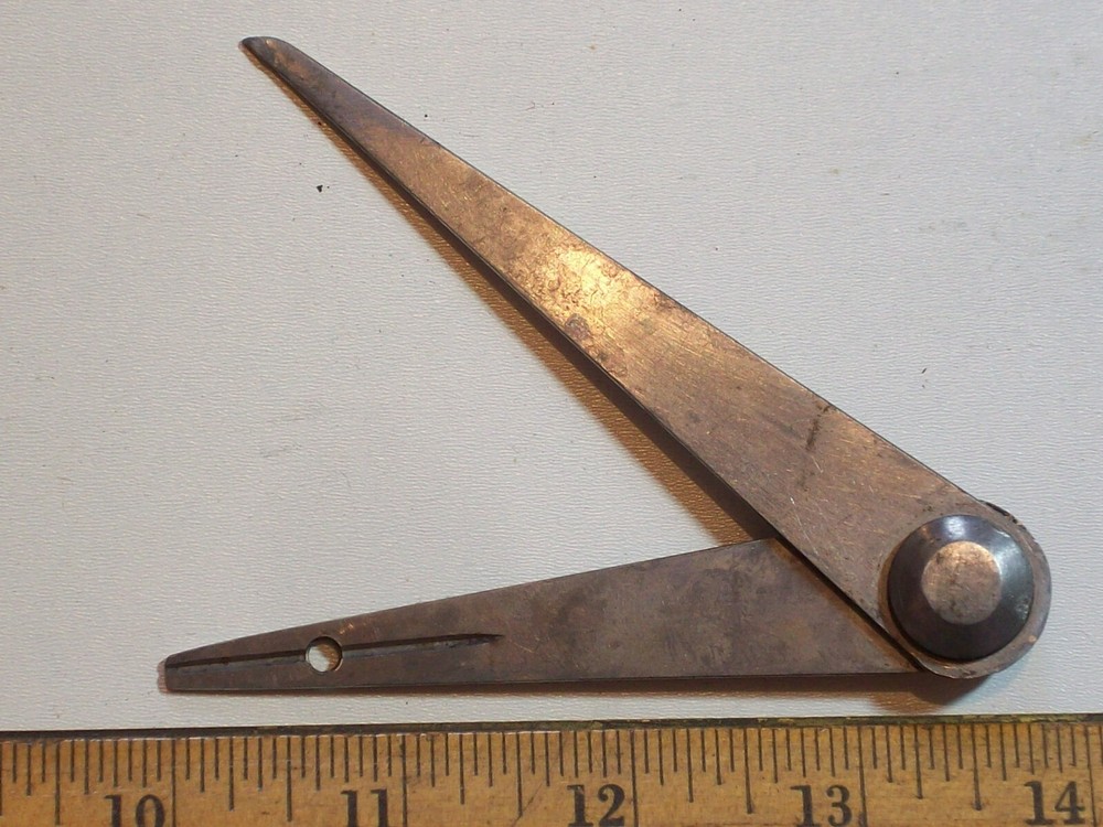 TOOL HERMAPHRODITE CALIPER 6 inch UNION TOOL Co Orange Mass U.S.A. – pointer mis