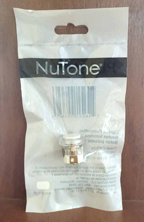 White Nutone Intercom Lighted Push Button Door Speaker Is69 Is67 Is70 Is54 Pb18