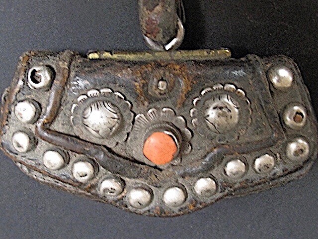 Antique Leather Purse From Tibet