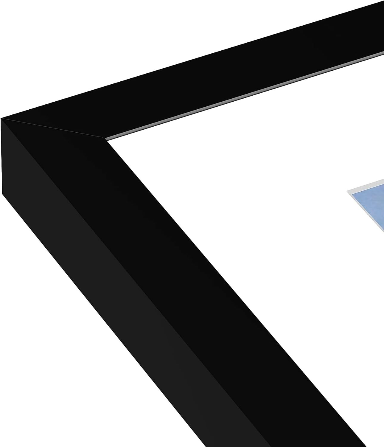 12x16 Picture Frame Black, Display Pictures 8.5x11 with Mat or 12x16 Without Mat