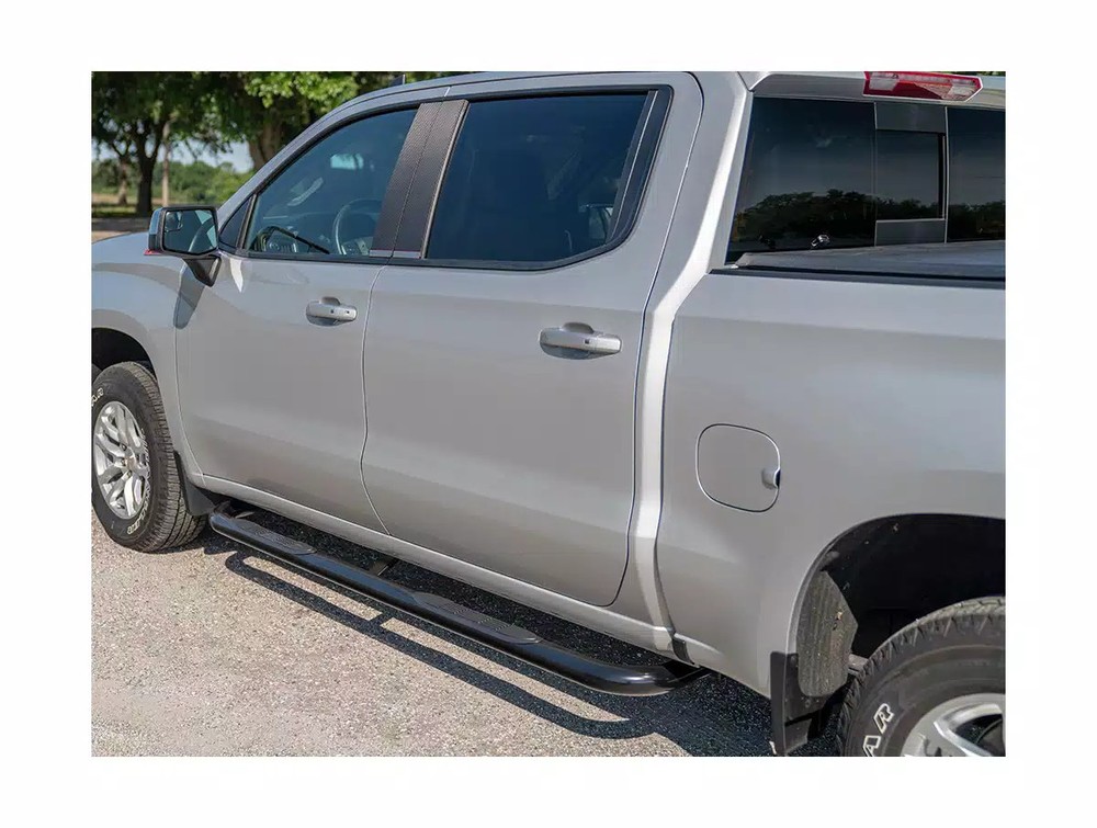 Ionic 3" Black Nerf Bars Fit 1988-1998 Chevy/GMC C/K Regular Cab