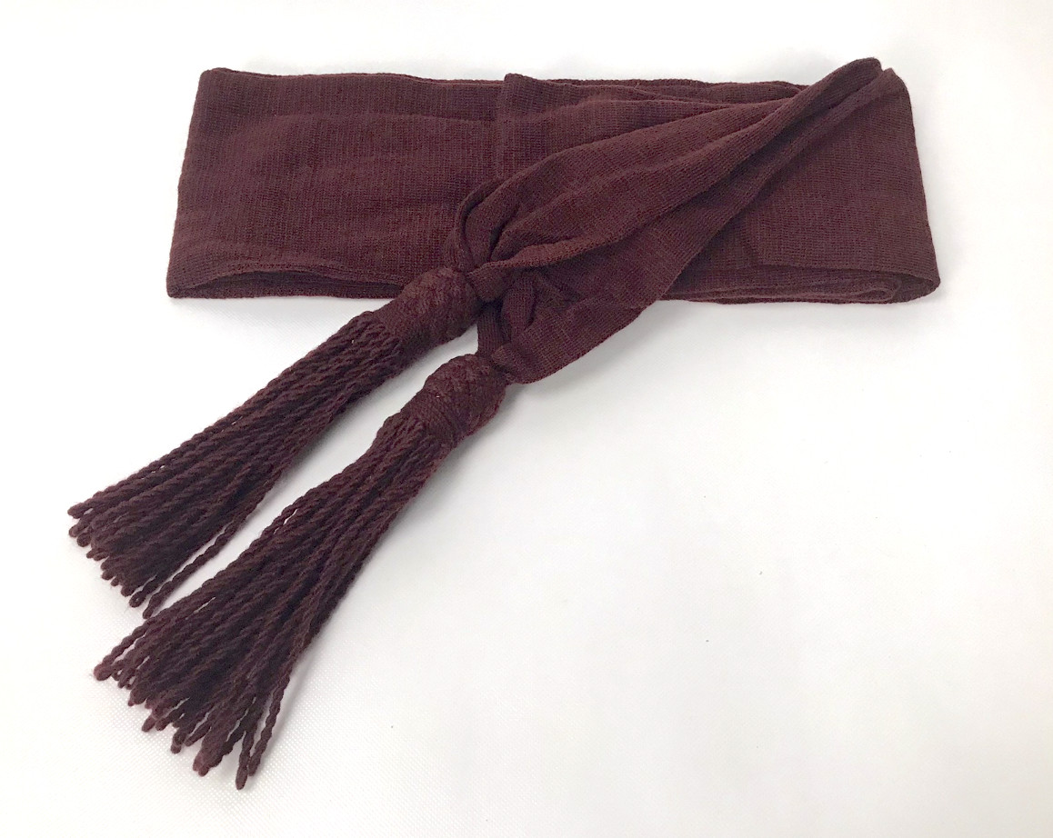 Wool Sash - Crimson / Wine Color - Reenactment