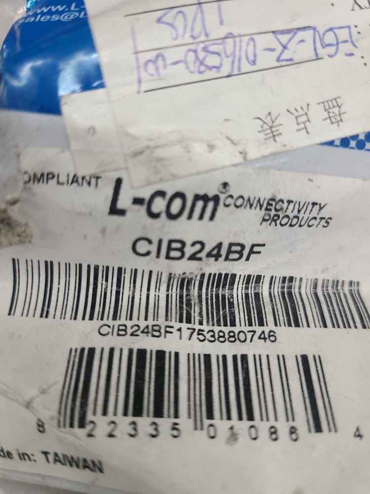 L-COM CIB24BF GPIB Bulkhead Interface Adapter