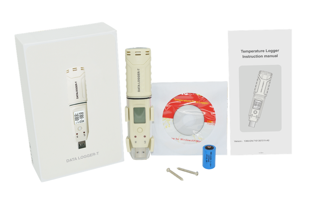 Mini Temperature USB Data Logger -30C to +80C Memory Data 61440 Li-Battery