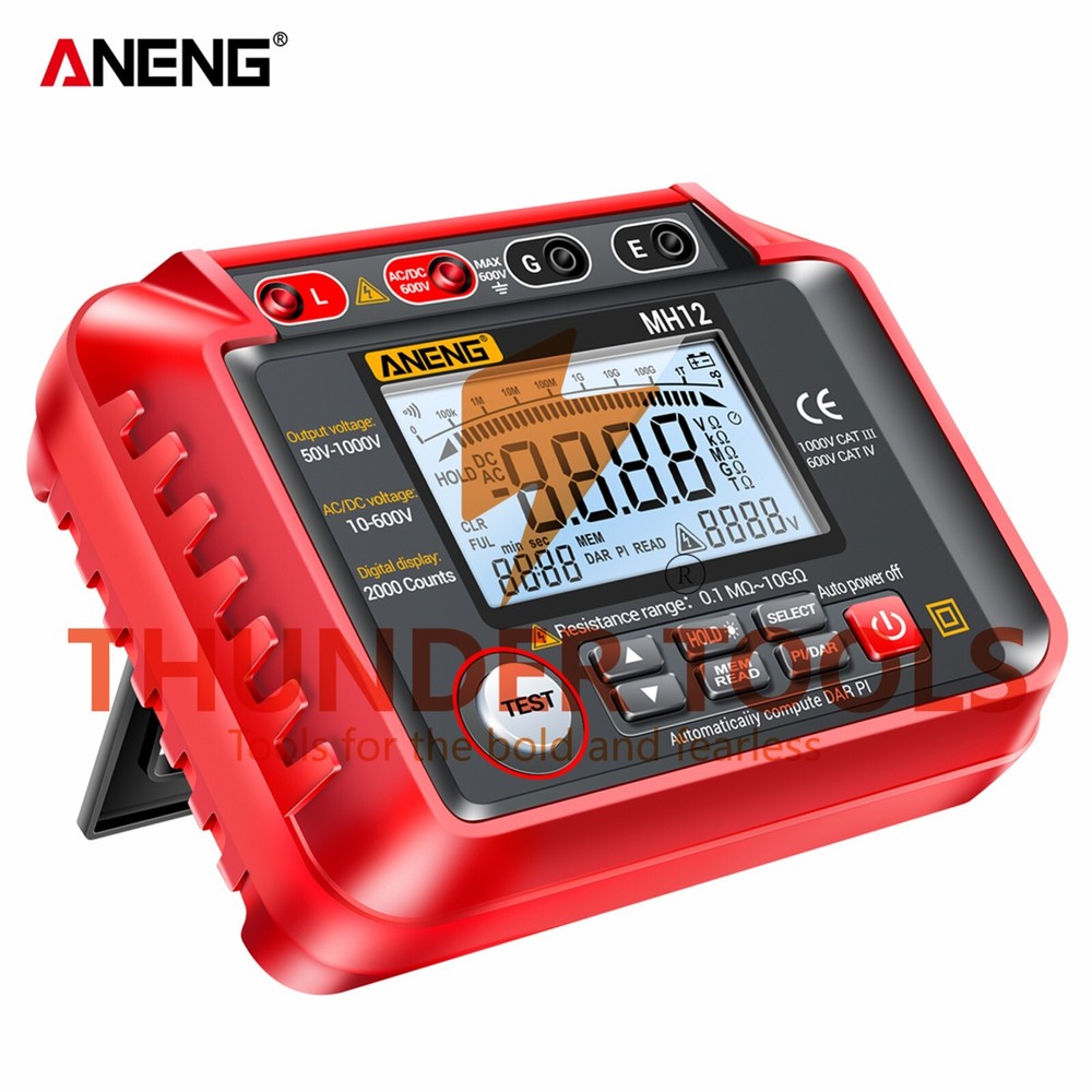 Thunder Tools ANENG MH12 Insulation Resistance Tester Shaking Table High