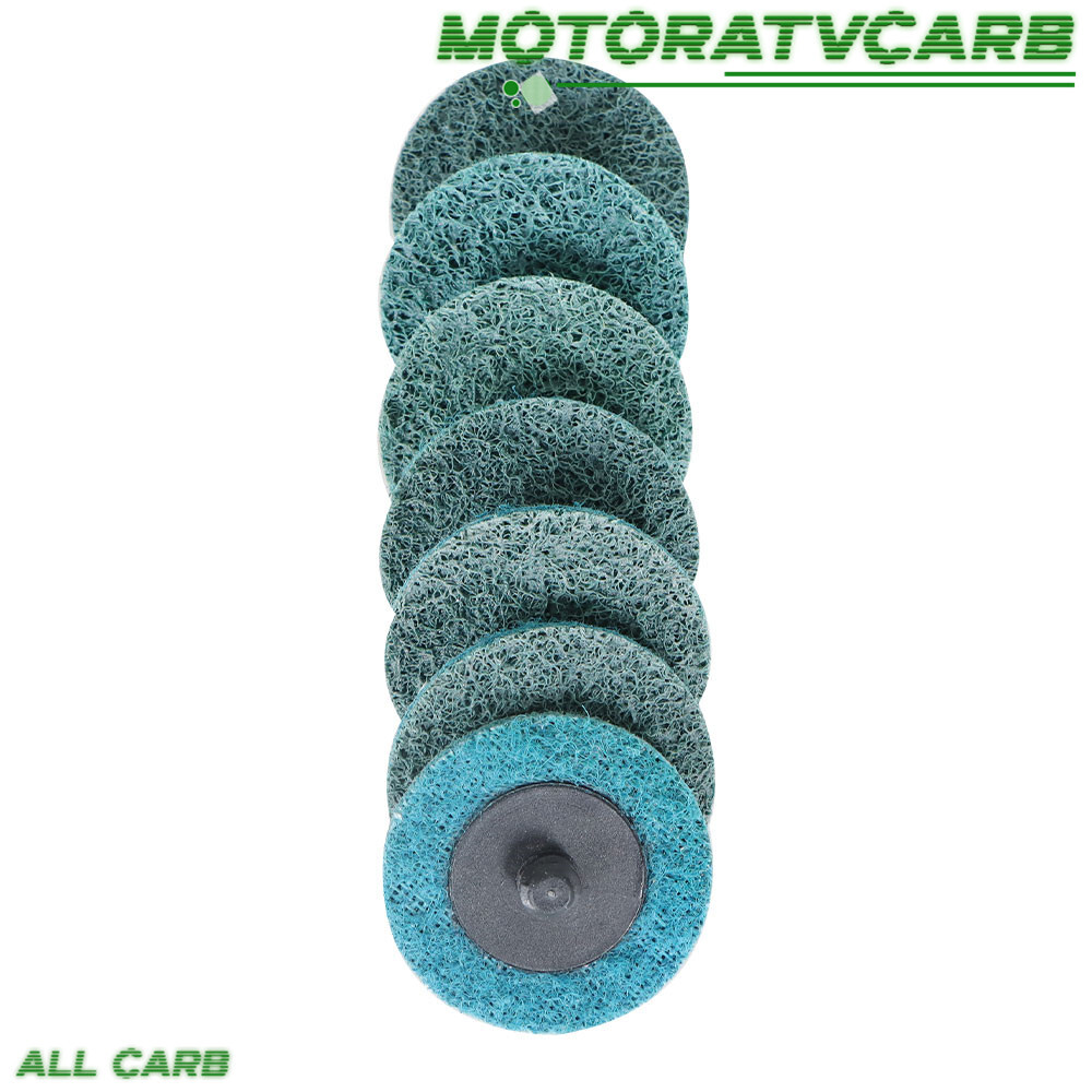 ALL-CARB 50Pcs 2" Fine Surface Conditioning Discs Roll Lock Grinder Sanding Pads