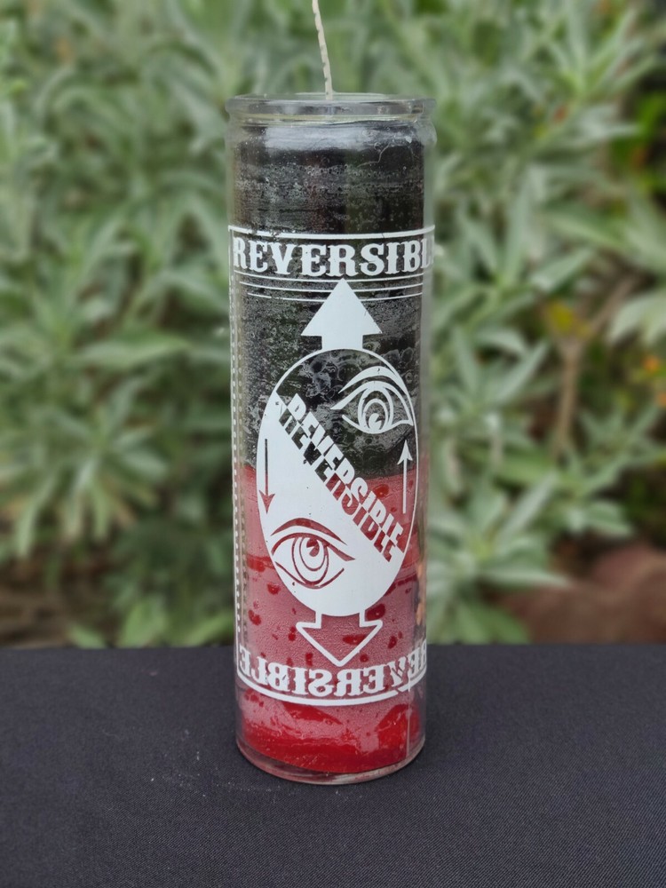 Reversible Black / Red  7 Day  Candle