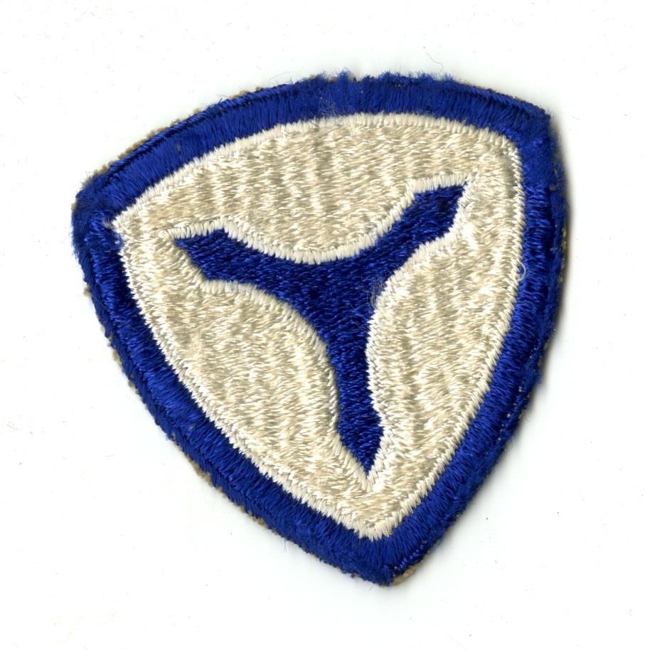 3rd Service Command White Back Patch WWII Vintage Mid Atlantic