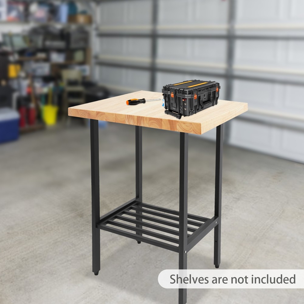 Modern Rectangular Countertop Rubber Wood Countertop Standard Countertop Durable