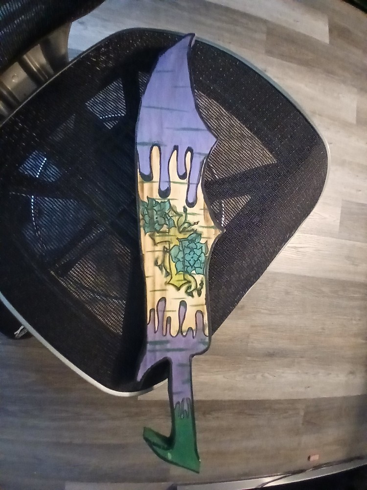 Double Blessing Custom Art / Handcarved/double Sided Sword
