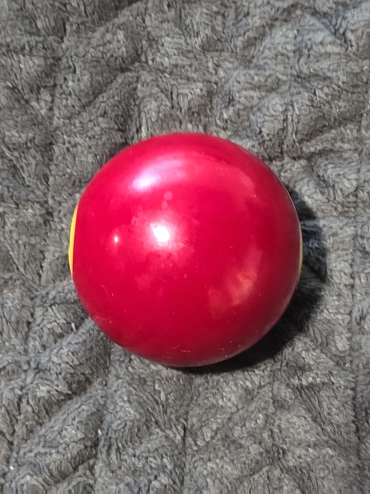 🎱Vintage Replacement Belgian (#7) Pool Ball~Billiards Solid Burgandy Ball 2"