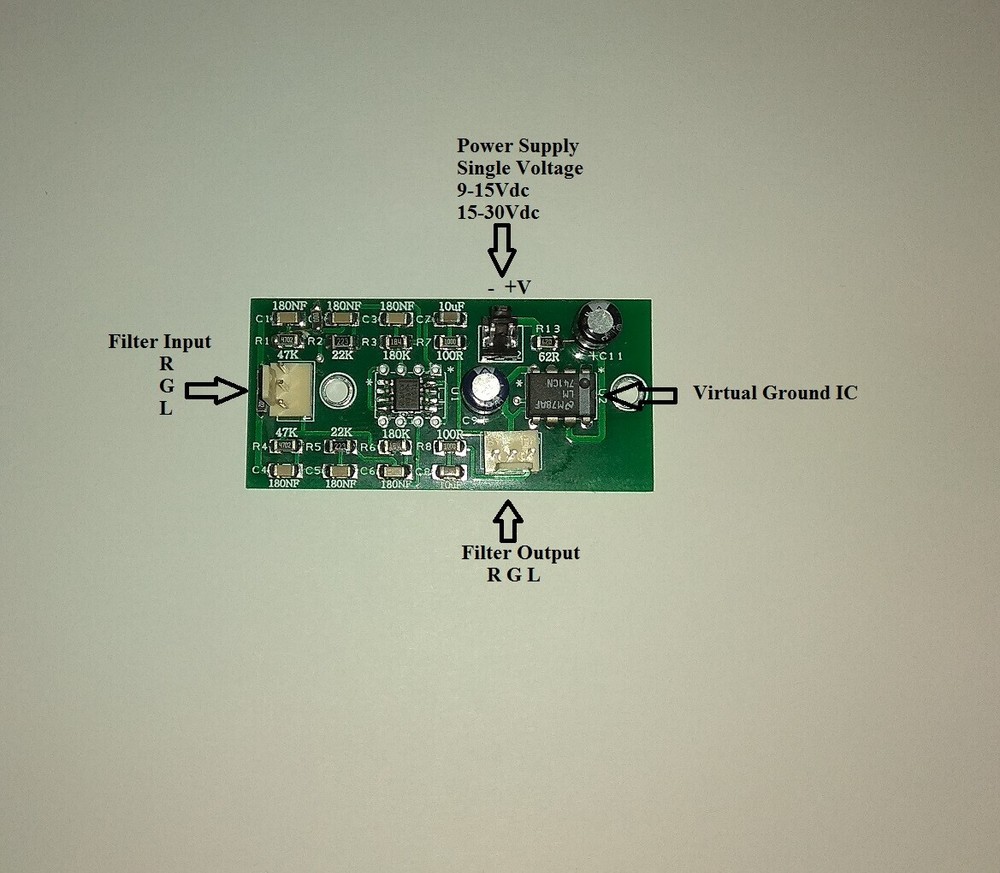 Subsonic High Pass Active Filter 3rd order 18db Model MSS-2 WV Single 9-30Vdc