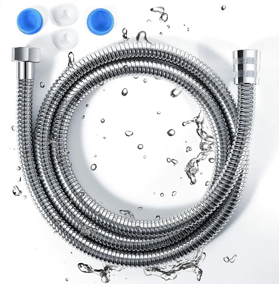 Shower Head Hose Handheld Extra Long Stainless Steel Bathroom Flexible Tube
