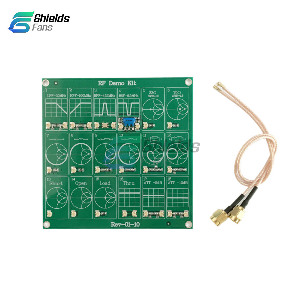 RF Demo Kit For NanoVNA RF Tester board Network Vector Test Filter Attenuator