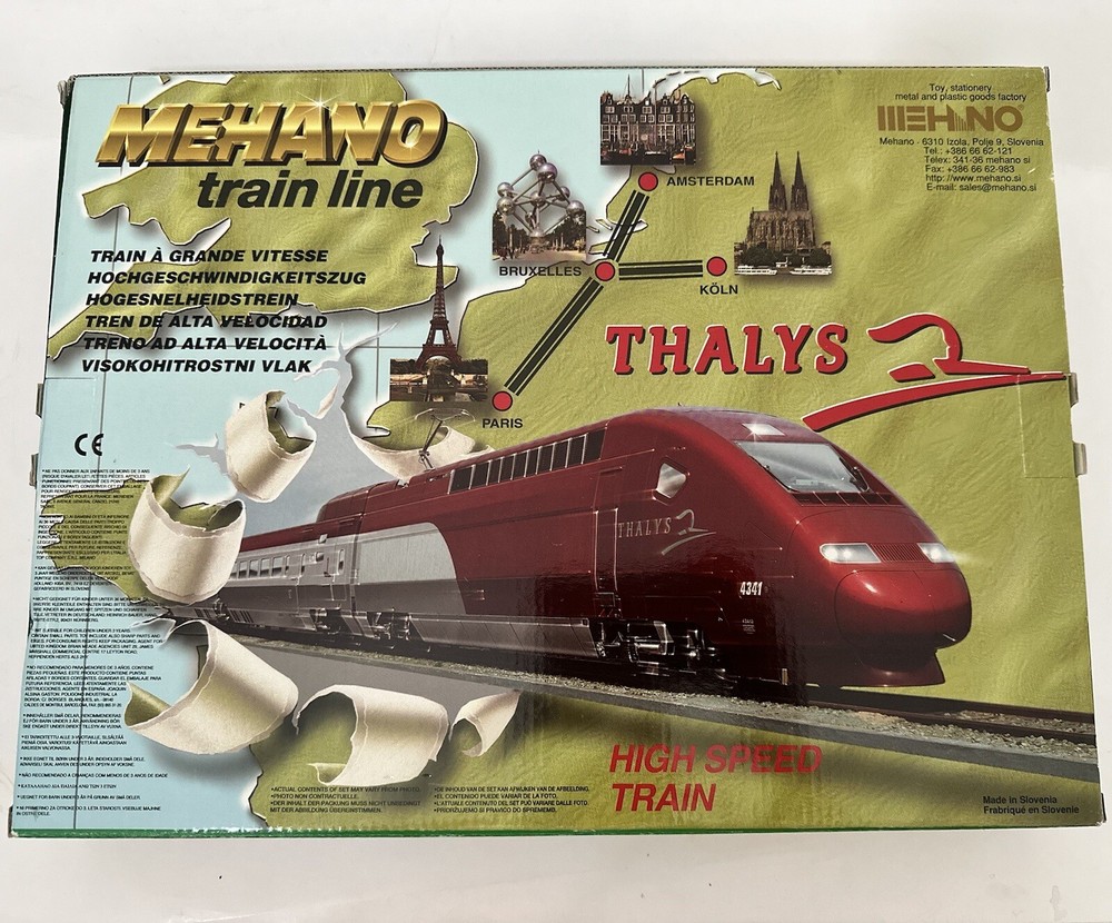 MEHANO Train Line HO Scale Passenger Train Set Thalys #2